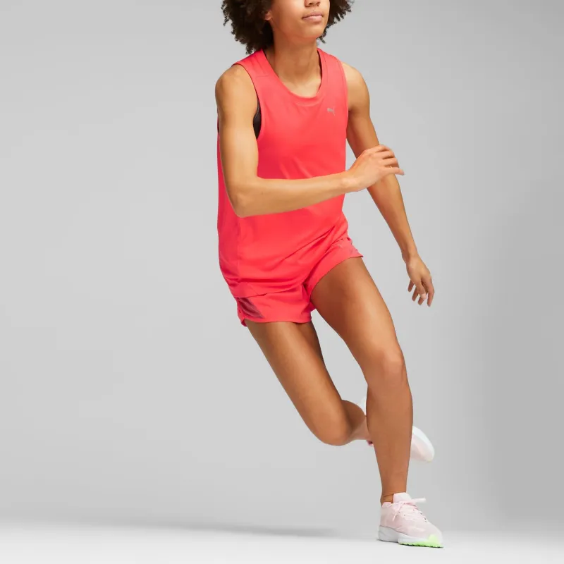 PUMA T7 Run Favourite Women's Running Tank Top Tank Tops Women's Orange Red-4