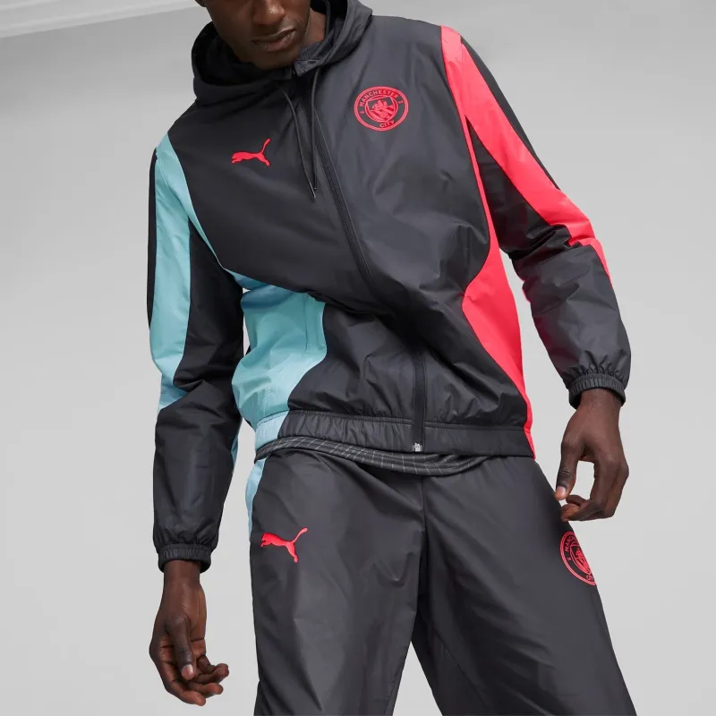 PUMA Anthem Manchester City Men's Prematch Anthem Jacket Men's Black-2