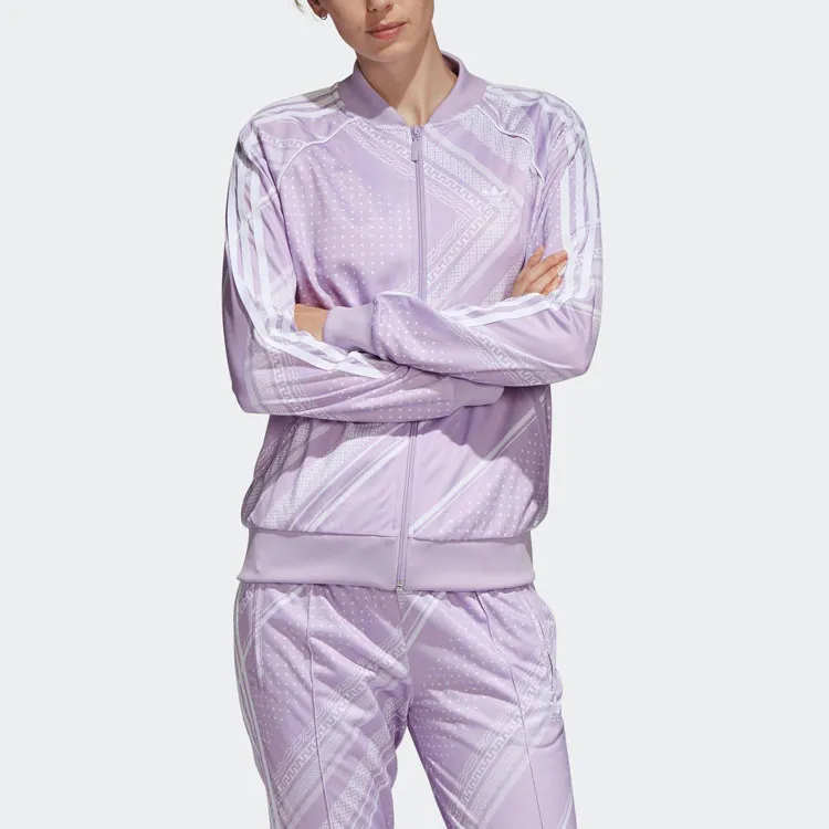 Adidas Baseball Jacket Women's Purple-2