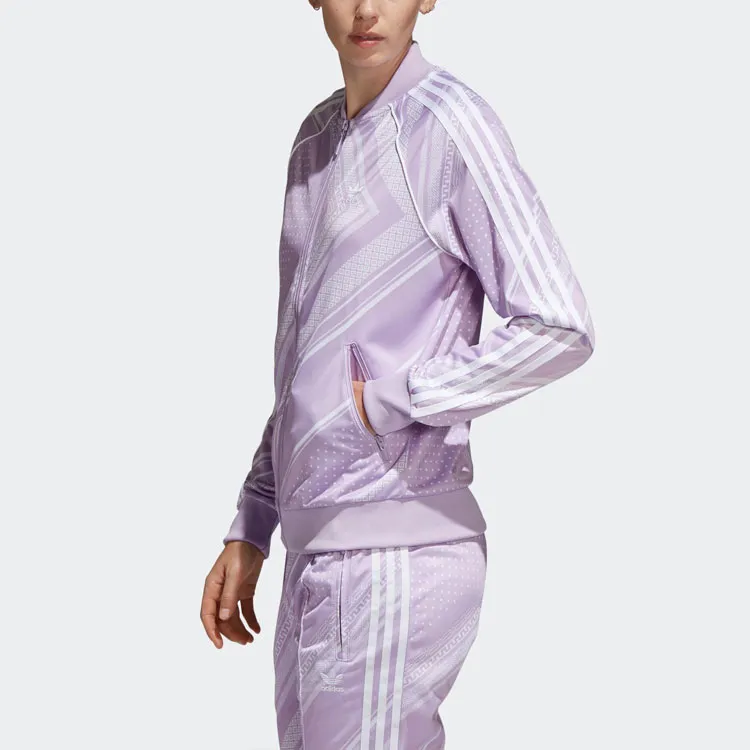 Adidas Baseball Jacket Women's Purple-6