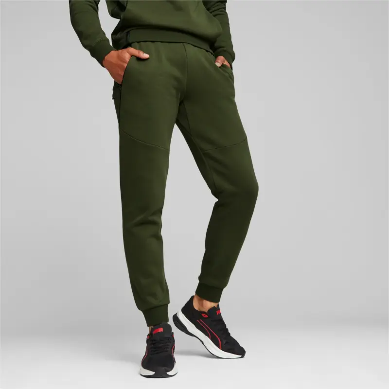 PUMA PUMATECH TECH Men's Sweatpants Knitted Sports Pants Men's Green-2