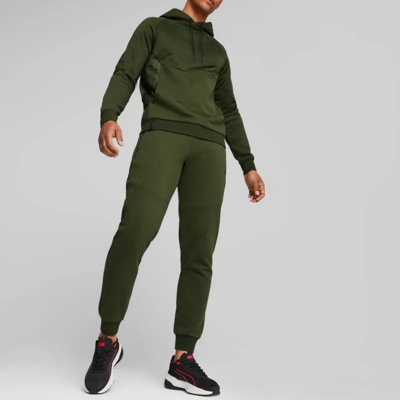PUMA PUMATECH TECH Men's Sweatpants Knitted Sports Pants Men's Green-4