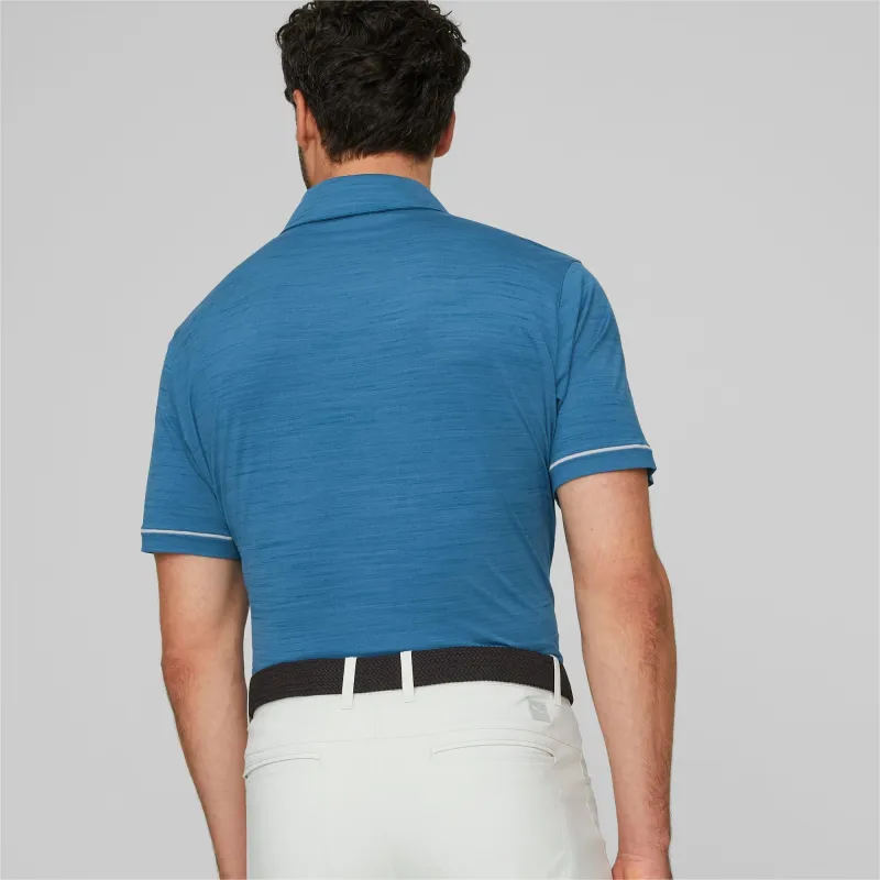 PUMA Jaws Core Polo De Golf Cloudspun Haystack Homme Polo Shirt Men's Blue-3