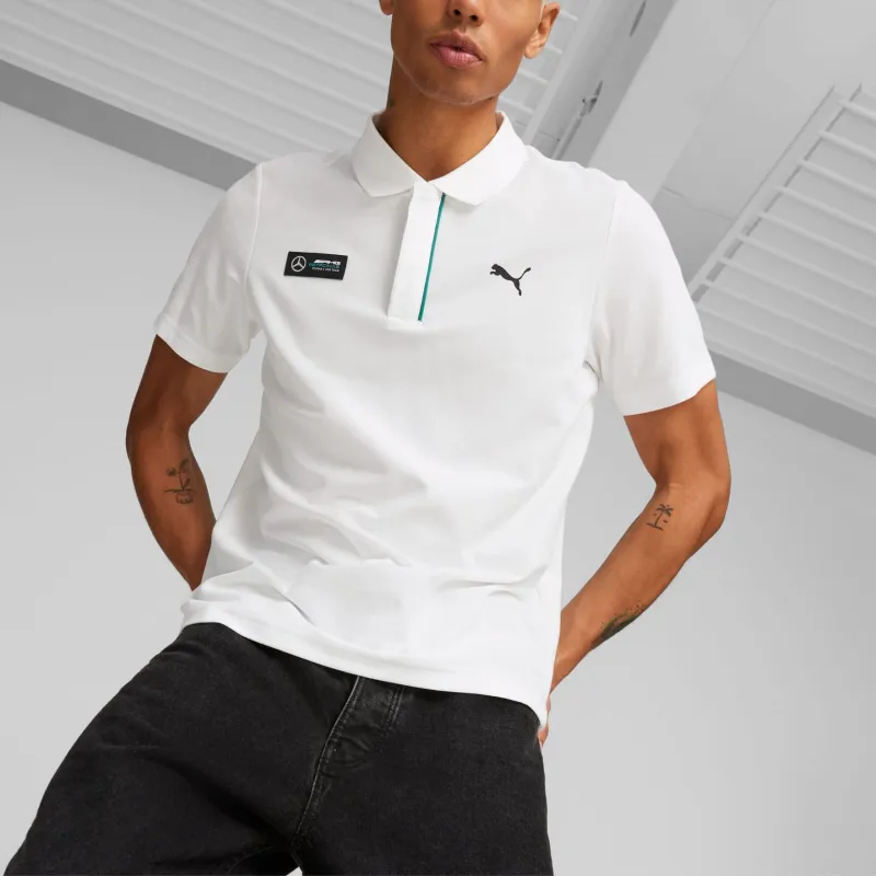 PUMA x Mercedes Benz Polo Shirt Men's White-2