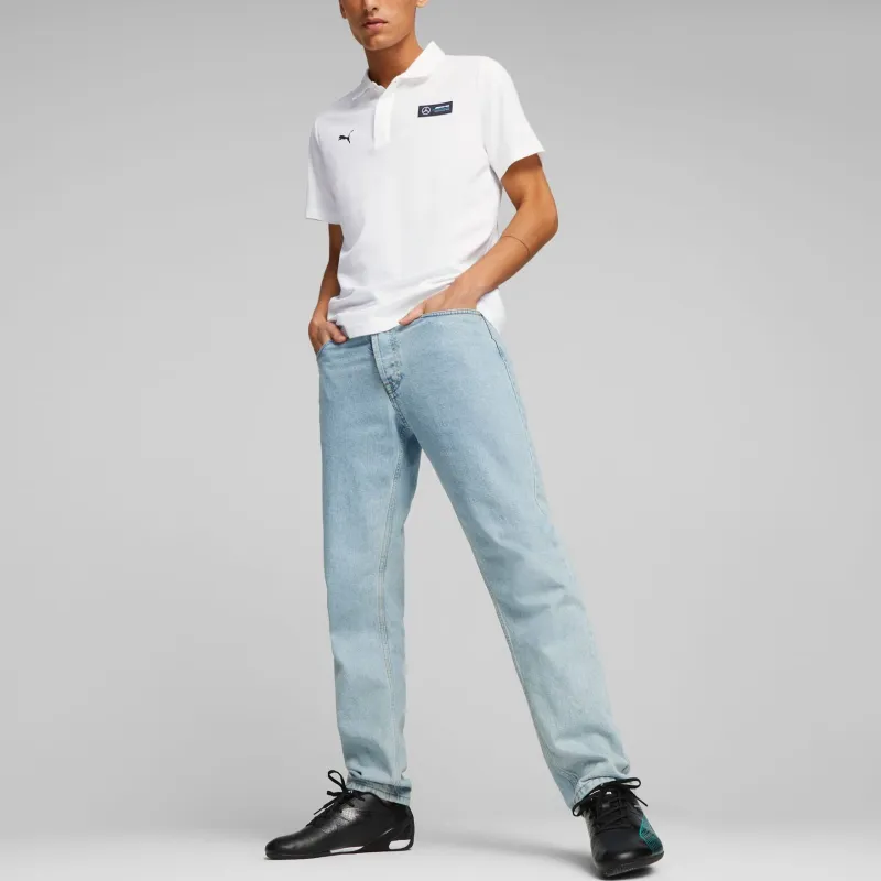 PUMA x Mercedes-Benz Mercedes-AMG Collaboration PETRONAS Homme Polo Shirt Men's White-4