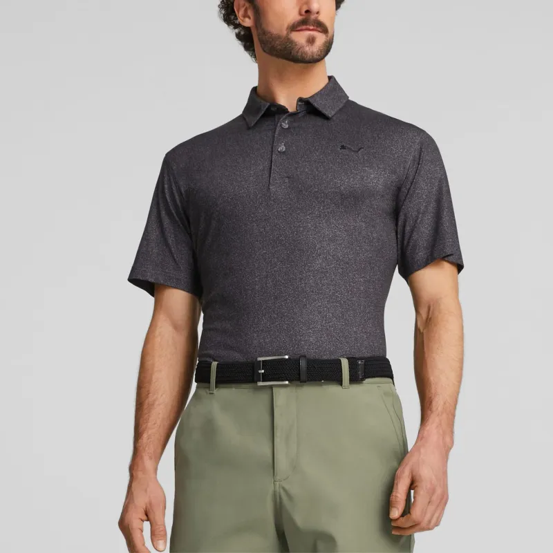 PUMA PUMA Golf Polo De Golf Cloudspun Primary Homme Polo Shirt Men's Black Gray Color-3