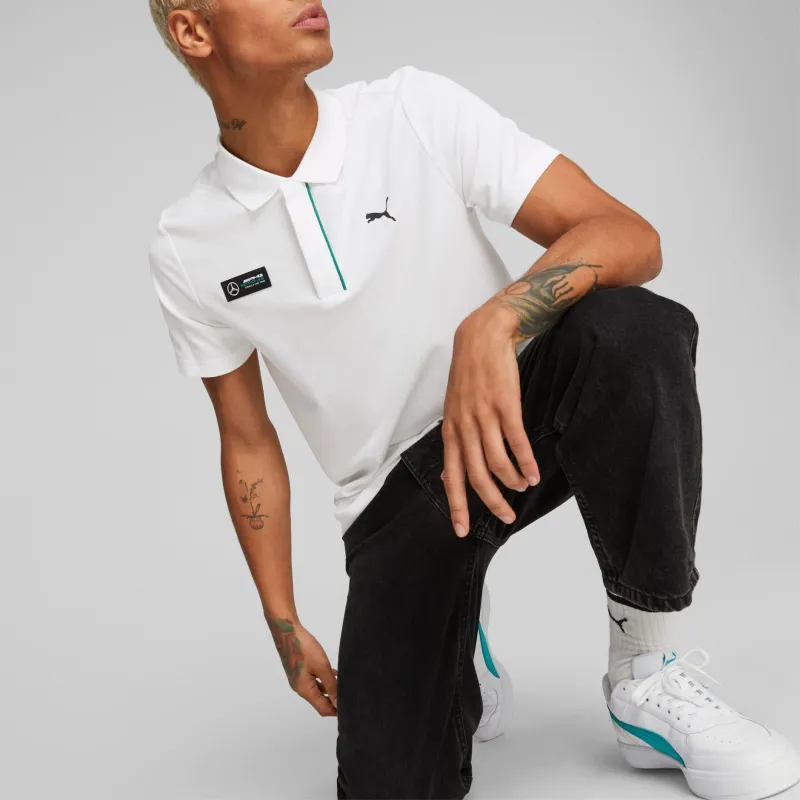 PUMA x Mercedes Benz Polo Shirt Men's White-3