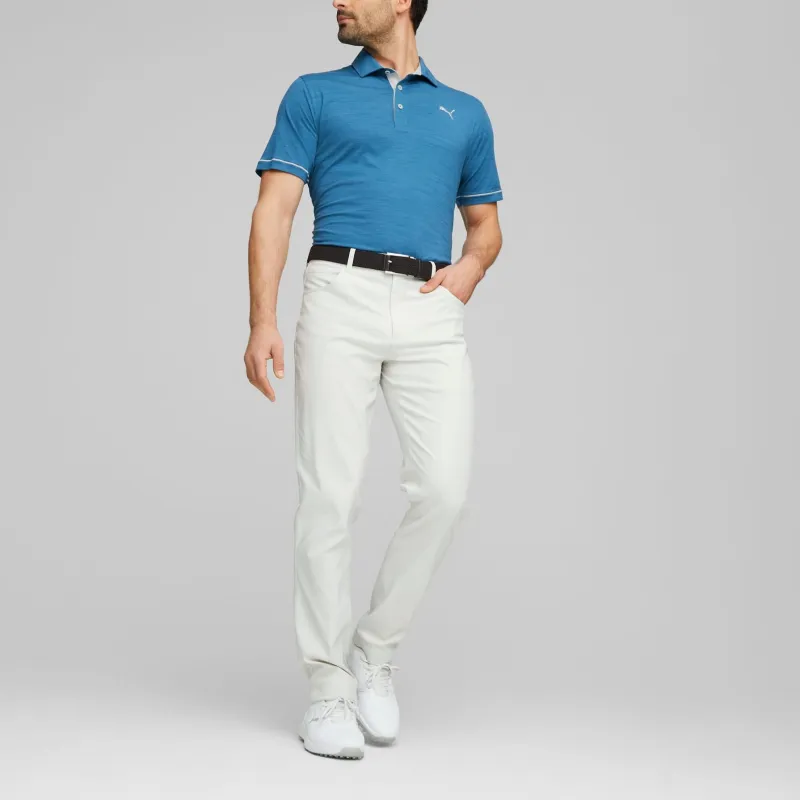 PUMA Jaws Core Polo De Golf Cloudspun Haystack Homme Polo Shirt Men's Blue-4