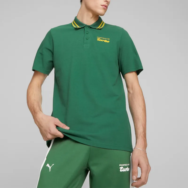 PUMA Porsche Legacy Polo Shirt Men's Green-2