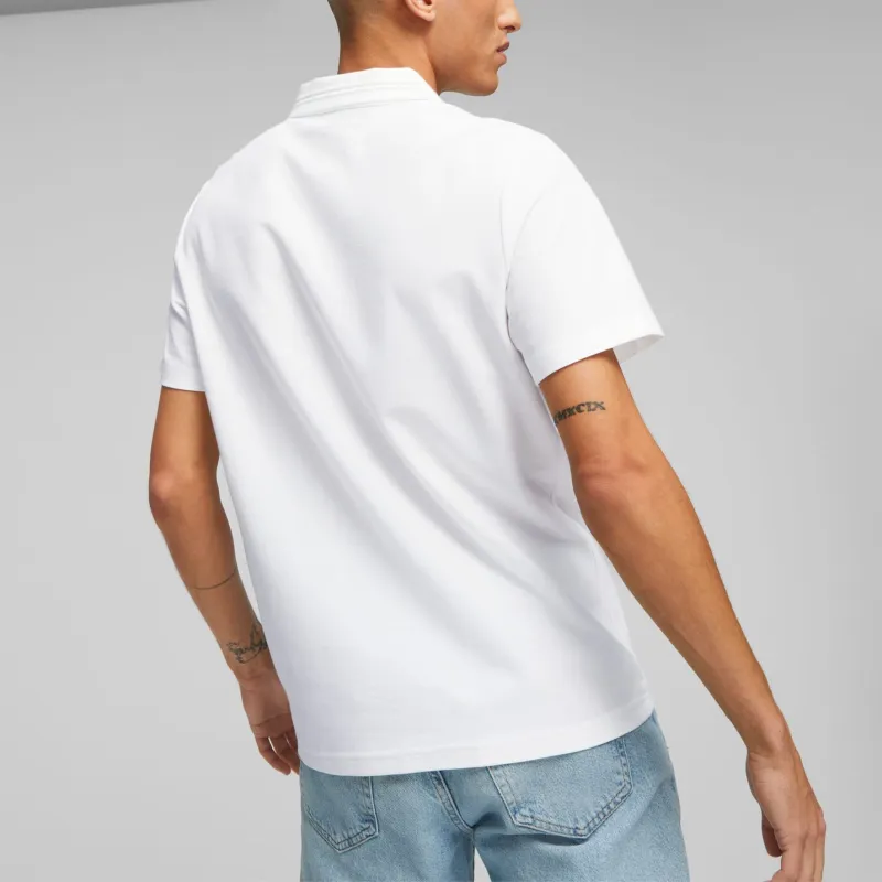 PUMA x Mercedes-Benz Mercedes-AMG Collaboration PETRONAS Homme Polo Shirt Men's White-3