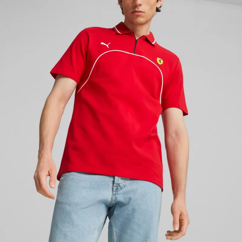 PUMA Playera Tipo Polo Para Hombre Scuderia Ferrari-2