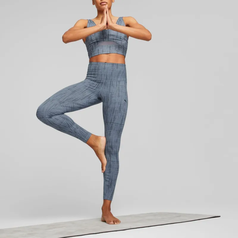 PUMA Studio Crop Haut De Yoga À Imprimés Studio Femme Sport Vests Women's Blue-2