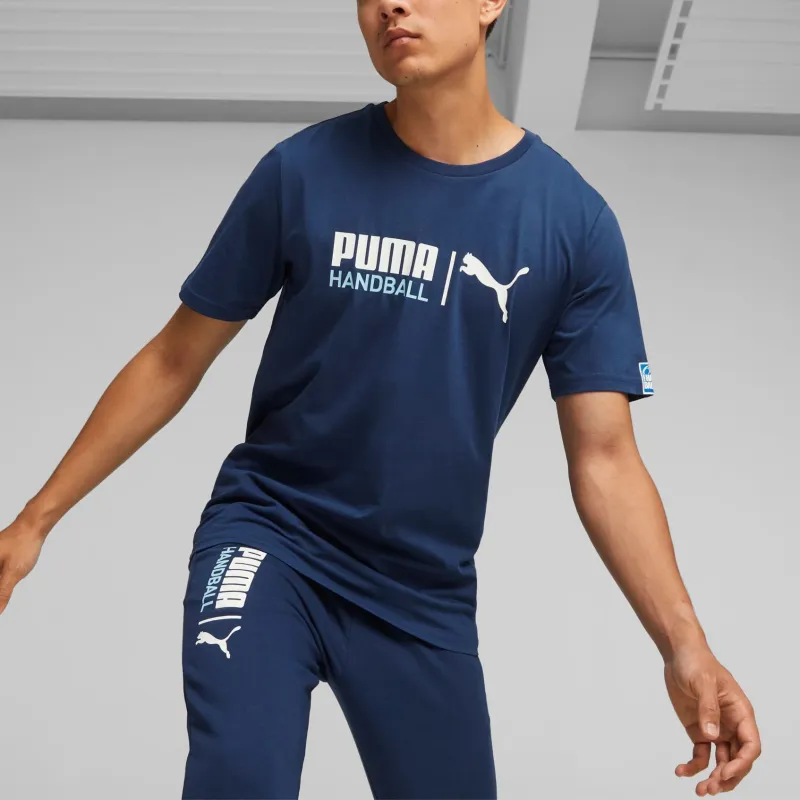 PUMA T shirt De Handball T Shirt Men's Persian Blue-2