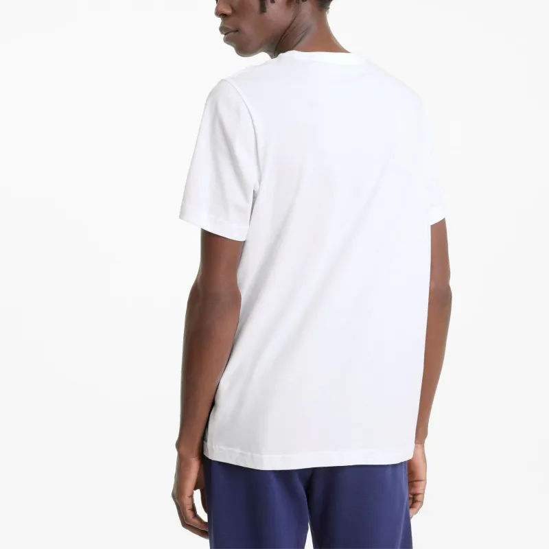 PUMA T shirt Essentials Small Logo Homme T Shirt Men's White-3