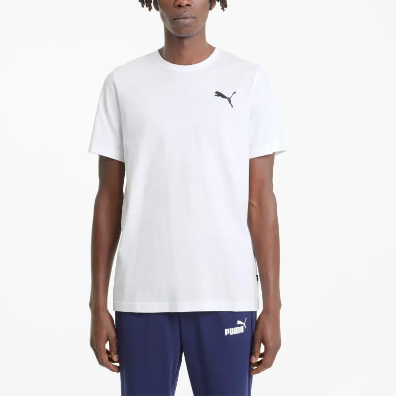 PUMA T shirt Essentials Small Logo Homme T Shirt Men's White-2