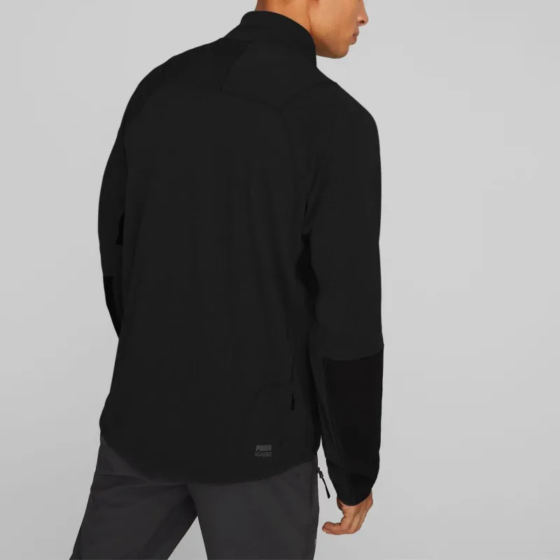 PUMA SEASONS SEASONS RainCELL Trail Running Half-Zip Pullover Men Sweatshirt Men's Black-3