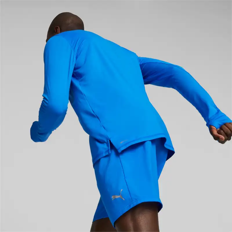 PUMA Haut De Running À Fermeture Éclair 1/4 Run Favourite Homme Workout Clothing Men's Blue-3
