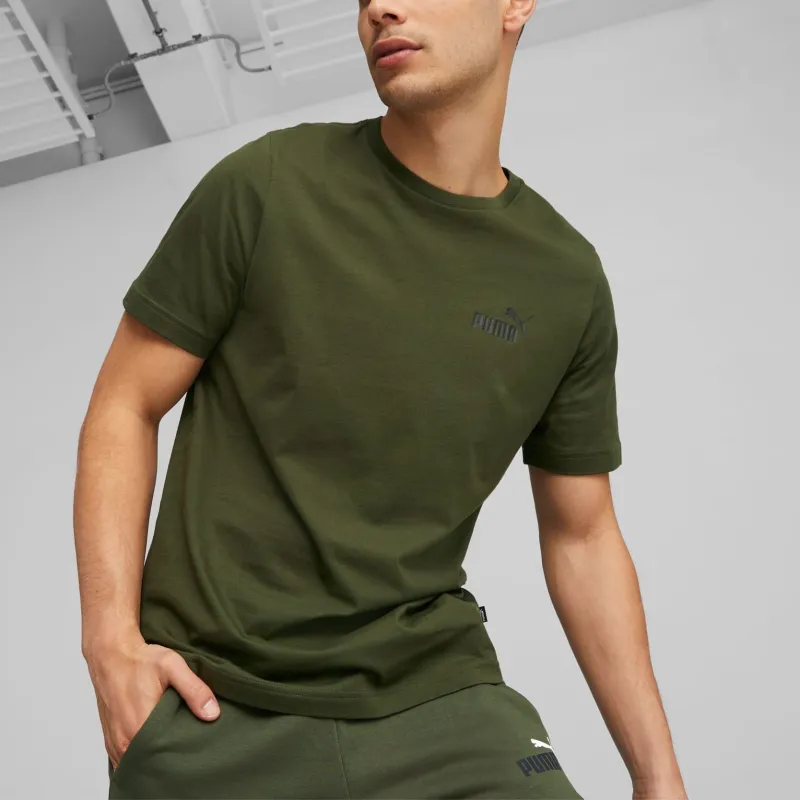 PUMA T-shirt Essentials Small Logo Homme T-Shirt Men's Green-2