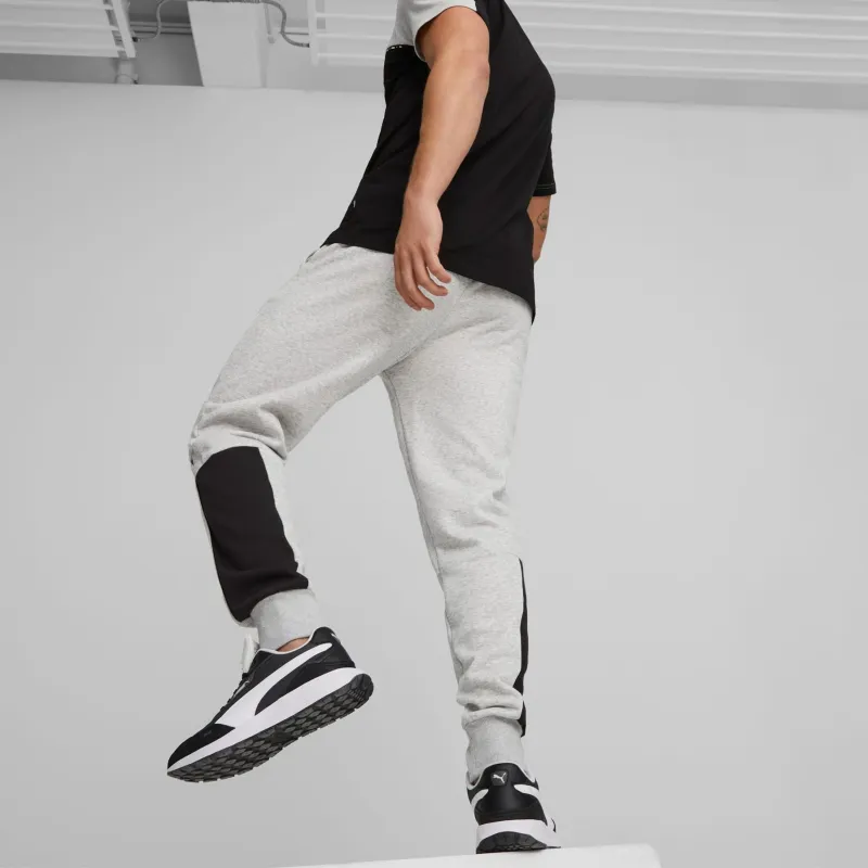 PUMA Essentials Block Tape Sweatpants Men Knitted Sports Pants Men's Gray-3