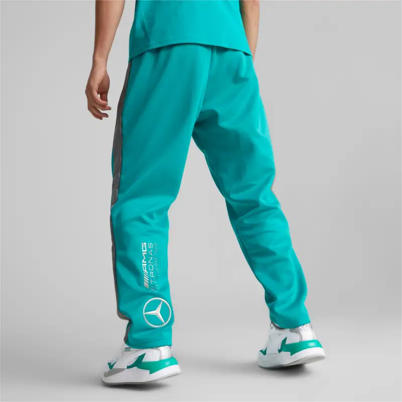 PUMA Mercedes-AMG PETRONASF1 MT7 Monochrome Track Pants Men Casual Pants Men's Spectrum Green-3