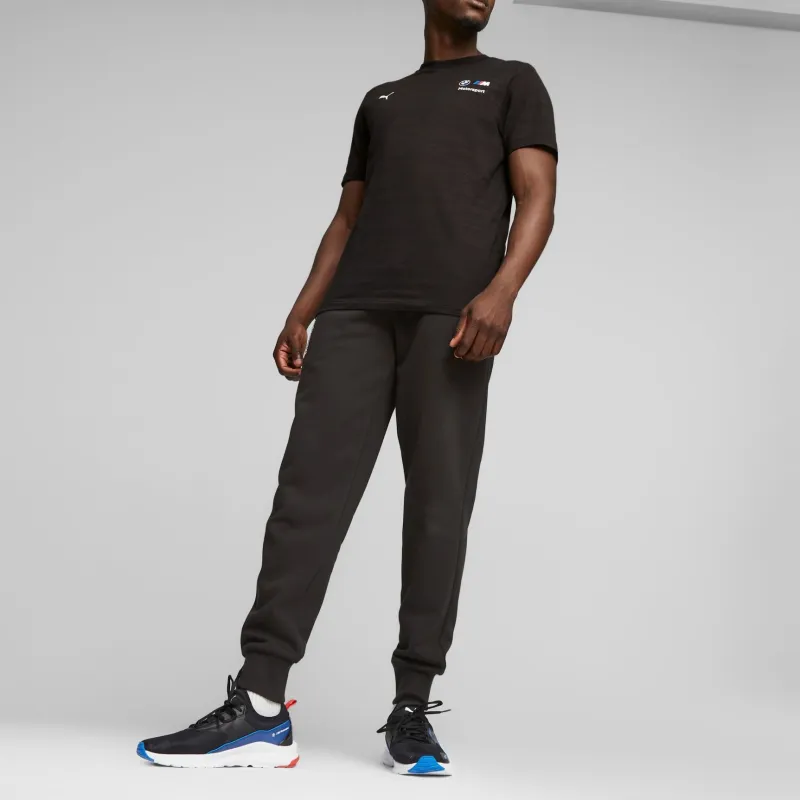 PUMA BMW M Motorsport ESS Fleece Pants Knitted Sports Pants Men's Black-4