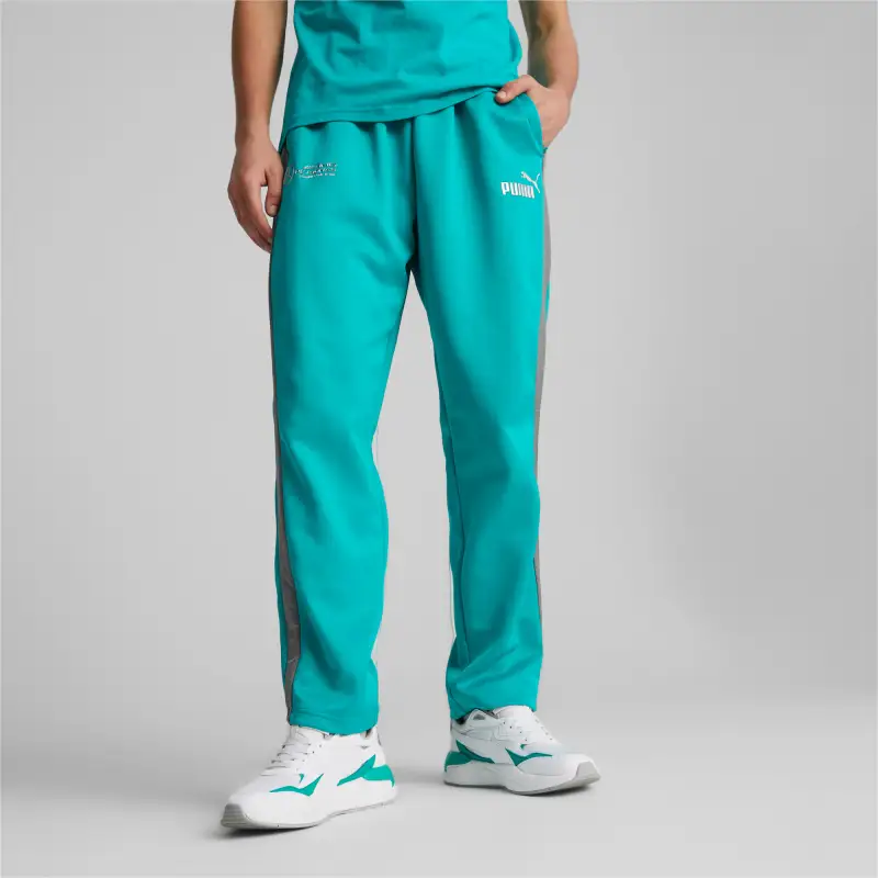 PUMA Mercedes-AMG PETRONASF1 MT7 Monochrome Track Pants Men Casual Pants Men's Spectrum Green-2