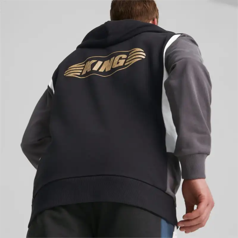 PUMA KING Top Football Hoodie Men Sweatshirt Men's Gray-3