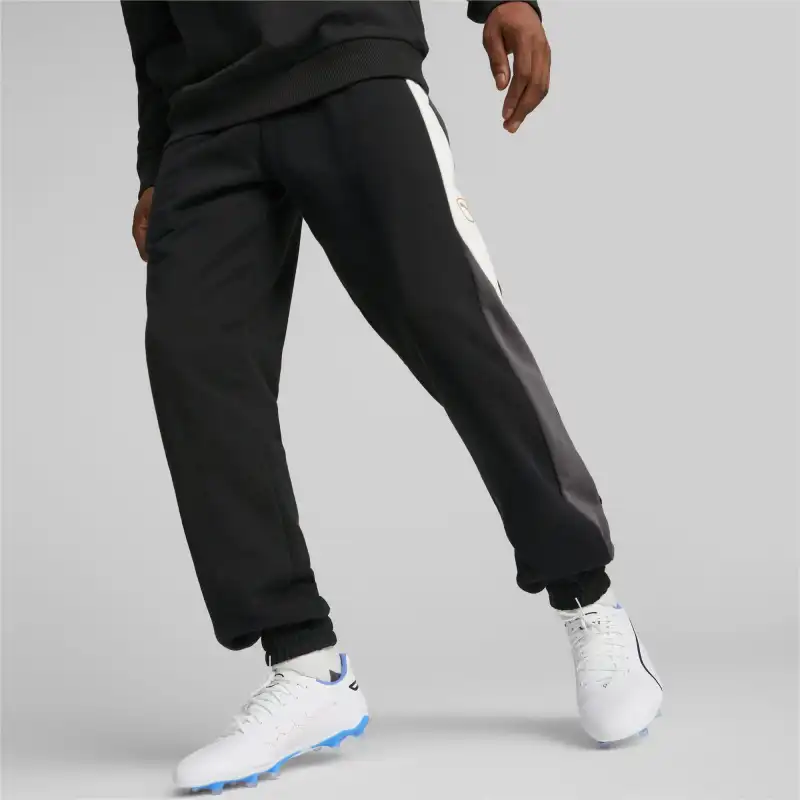 PUMA KING Top Football Sweatpants Men Knitted Sports Pants Men's Black-3