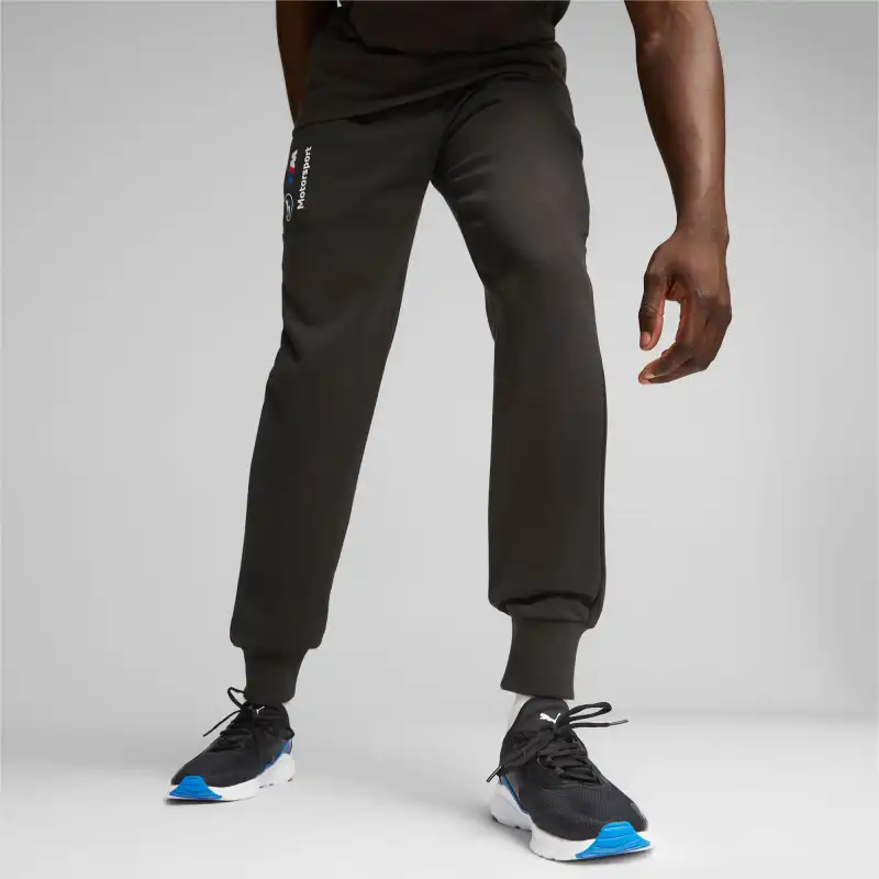 PUMA BMW M Motorsport ESS Fleece Pants Knitted Sports Pants Men's Black-2