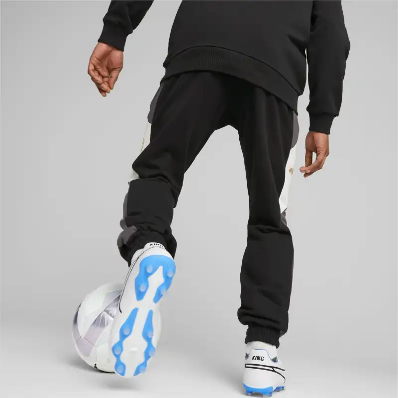 PUMA KING Top Football Sweatpants Men Knitted Sports Pants Men's Black-4