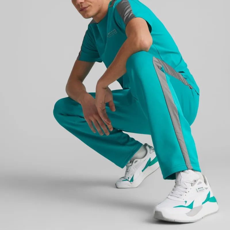 PUMA Mercedes-AMG PETRONASF1 MT7 Monochrome Track Pants Men Casual Pants Men's Spectrum Green-4