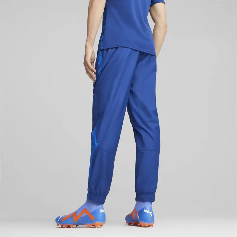 PUMA Olympique De Marseille Prematch Football Pants Knitted Sports Pants Men's Blue-3