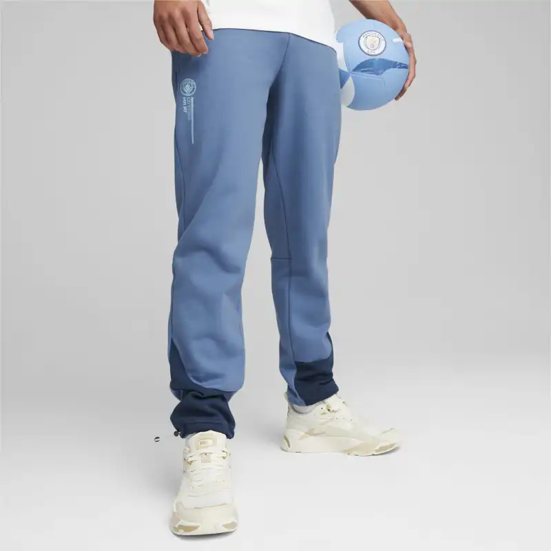 PUMA Manchester City FtblCulture Men's Track Pants Knitted Sports Pants Men's Blue-2