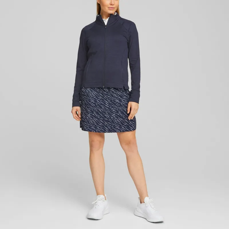 PUMA Veste De Golf Entièrement Zippée Heather Femme Jacket Women's Blue-4