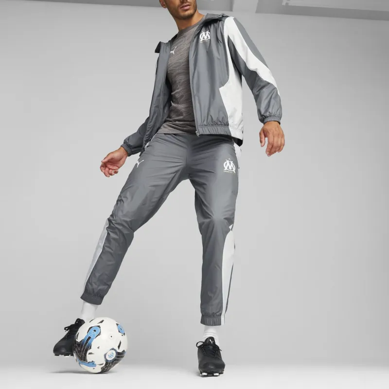 PUMA Veste D'avant-match 23/24 Olympique De Marseille Jacket Men's Gray-2
