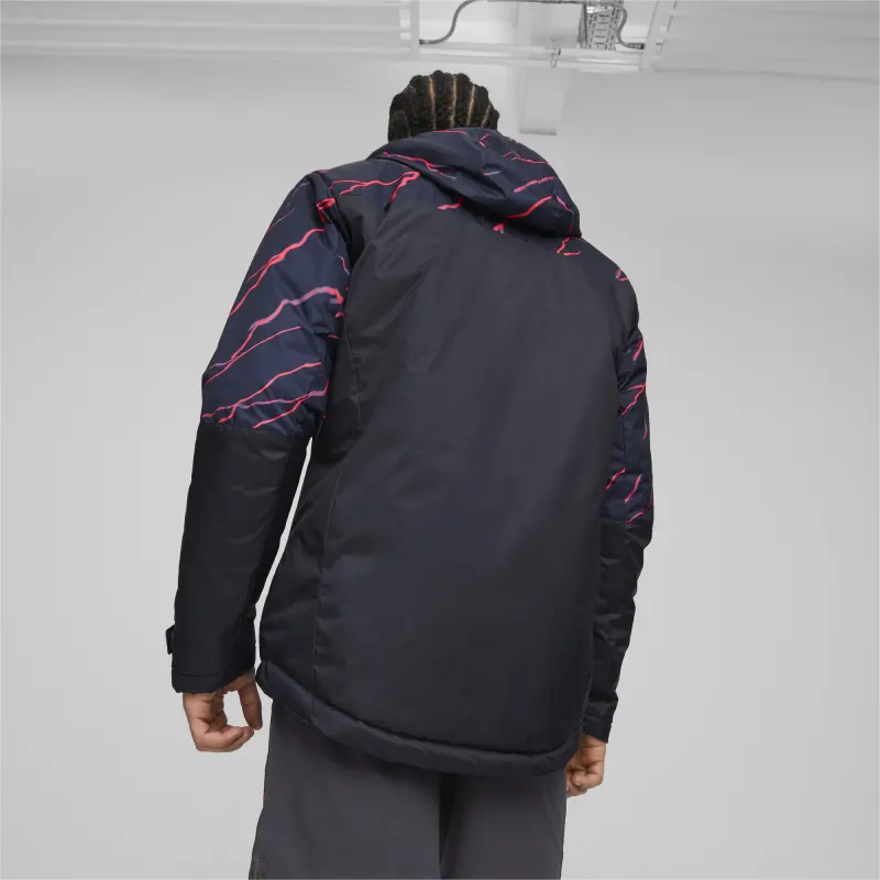 PUMA Veste D'hiver De Football À Imprimé Manchester City Jacket Men's Dark Marine Blue-3