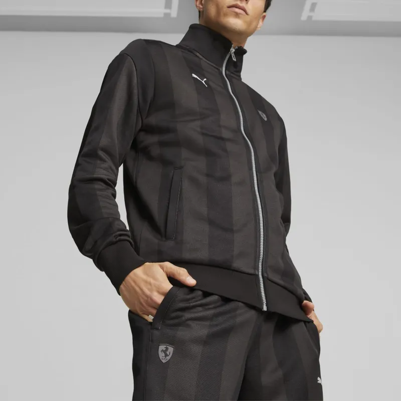 PUMA Scuderia Ferrari Style T7 Veste De Survêtement T7 Scuderia Ferrari Style Jacket Men's Black-2