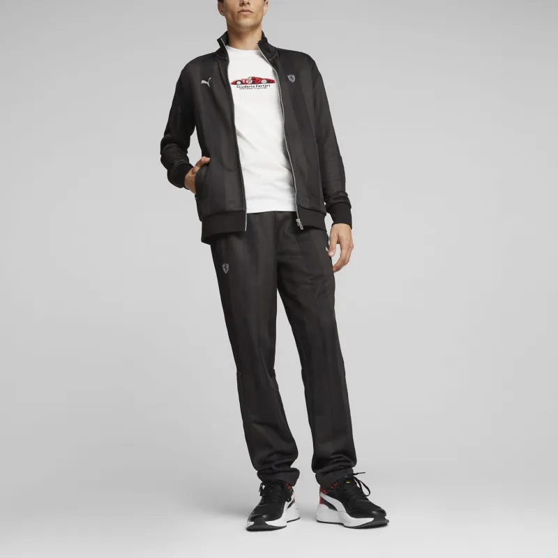 PUMA Scuderia Ferrari Style T7 Veste De Survêtement T7 Scuderia Ferrari Style Jacket Men's Black-4