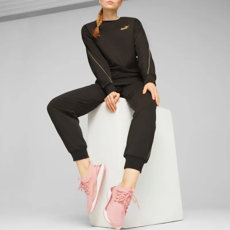 PUMA T-shirt Long ESS+ Minimal Gold Femme Sweatshirt Women's Black-3