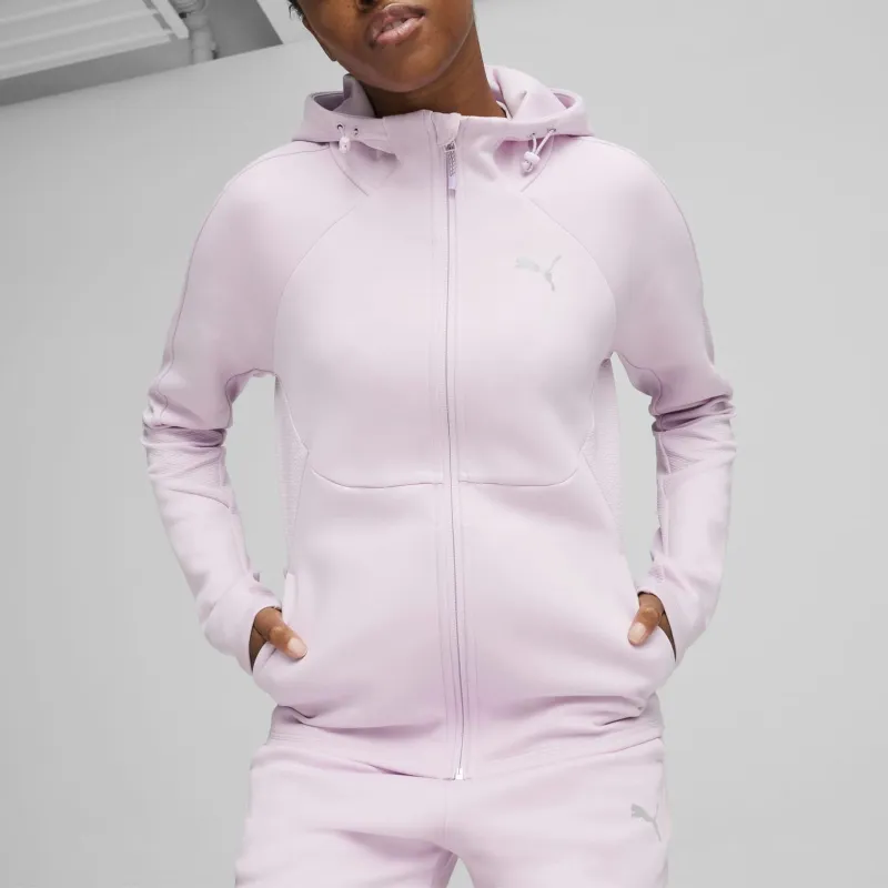 PUMA Veste Zippée À Capuche EVOSTRIPE Femme Jacket Women's Mist Grape-4