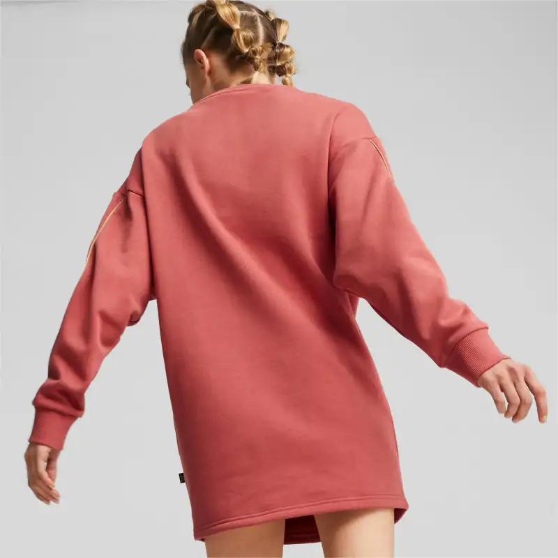 PUMA T-shirt Long ESS+ Minimal Gold Femme Sweatshirt Women's Sky Red-2