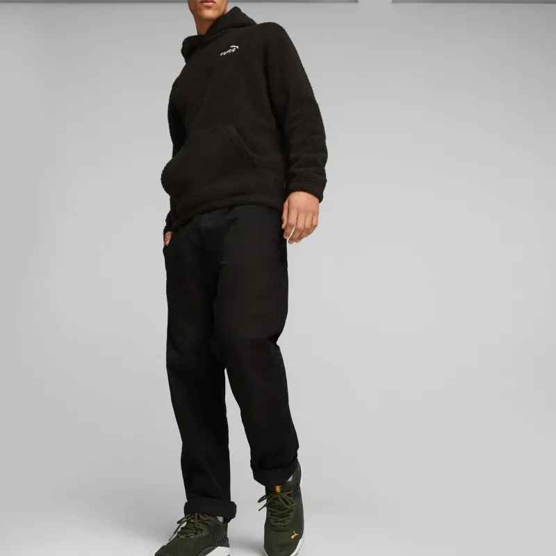 PUMA Hoodie En Sherpa ESS+ Sweatshirt Men's Black-3