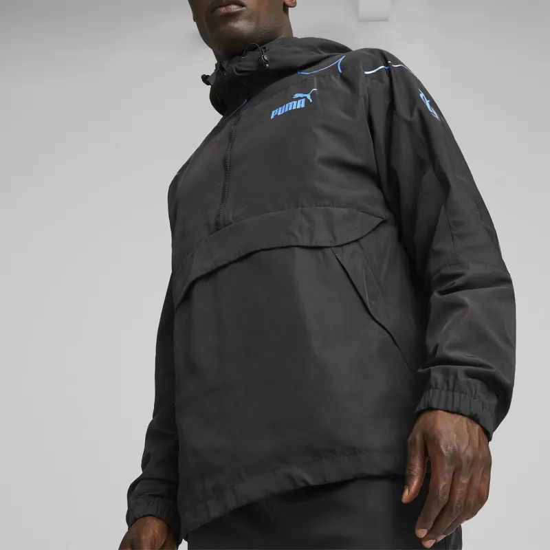 PUMA Veste À Capuche Olympique De Marseille FtblStatement Jacket Men's Black-2