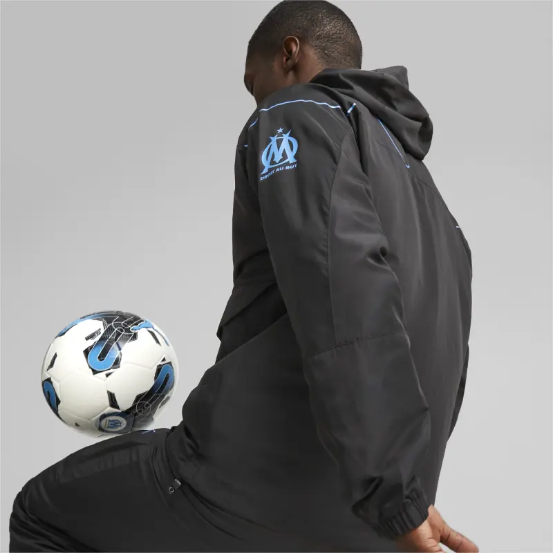 PUMA Veste À Capuche Olympique De Marseille FtblStatement Jacket Men's Black-4