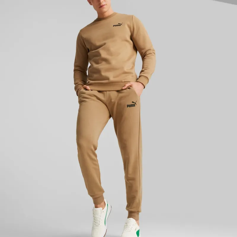 PUMA Sweat À Col Rond Essentials Small Logo Homme Sweatshirt Men's Khaki-2