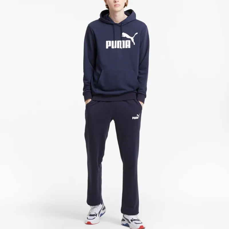 PUMA Sweat À Capuche Essentials Big Logo Homme Sweatshirt Men's Marine Blue-4