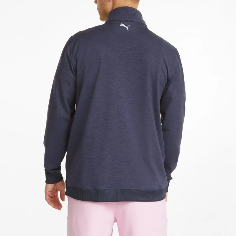PUMA Sweat De Golf AP CLOUDSPUN Castle À Fermeture Sweatshirt Men's Blue-3