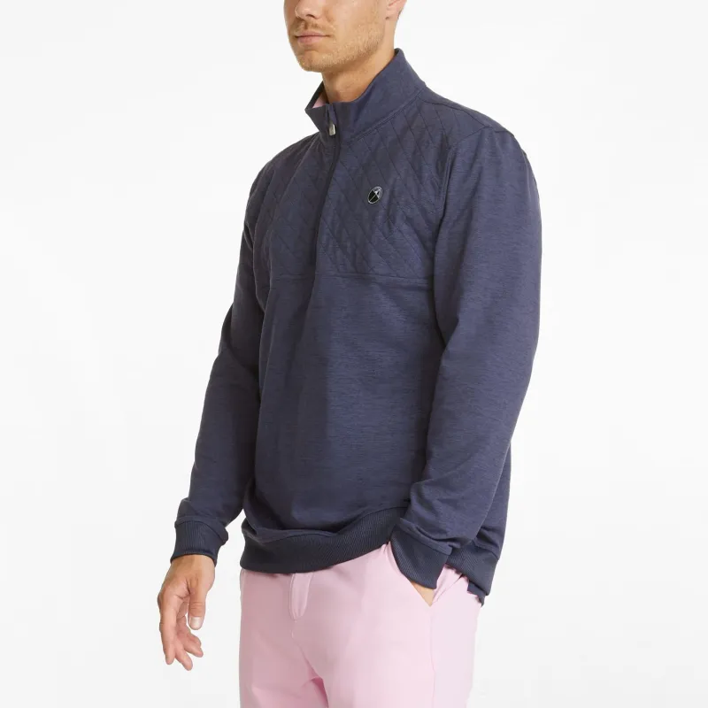PUMA Sweat De Golf AP CLOUDSPUN Castle À Fermeture Sweatshirt Men's Blue-4