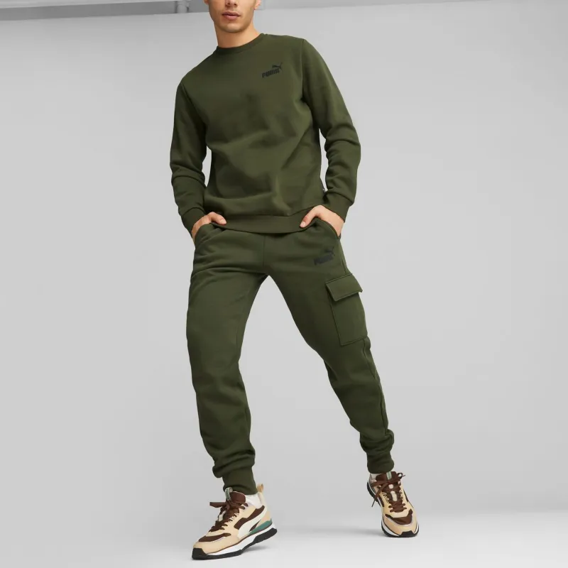 PUMA TEAMCUP Sweat À Col Rond Essentials Small Logo Homme Sweatshirt Men's Green-2