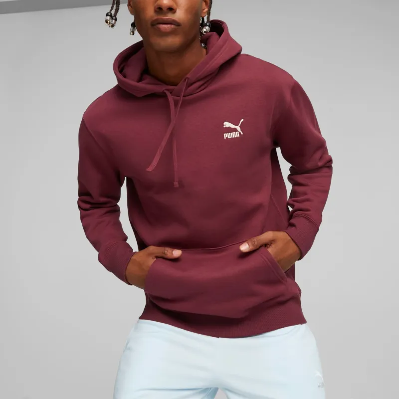 PUMA Hoodie Classics Homme Sweatshirt Men's Burgundy-3